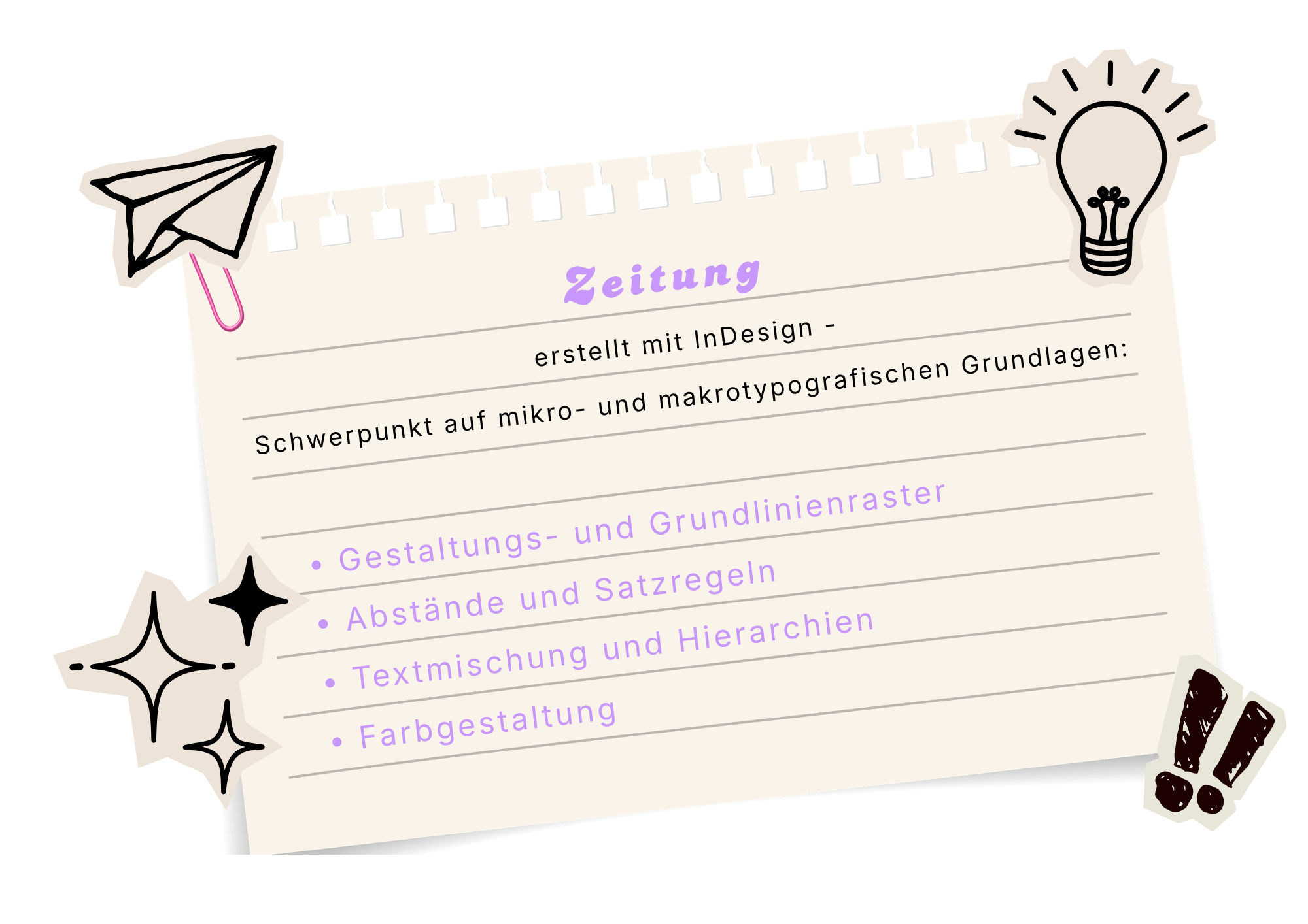 Projekt 1 Notiz Zeitung Projekt 1 Notiz Zeitung